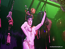 Dita Von Teese Topless Striptease - Hd