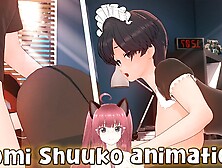 Komi Shuuko gives herself to her neighbor to get her pregnant (Giddora animation) - Jazziuu