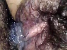 Sloppy Creampie In Hairy Pussy