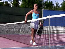 Tennis Player Ana Rose Got Horny During The Practice And Masturbates