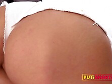 Amazing Booty In Minishorts Ass Gaping And Rough Anal