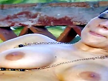 Gorilla bangs big boobed JORDAN PERRY inside outdoor