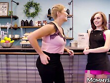 Stepsister's Hot Girlfriend Catches Step-Mother In Action - RyansKeeleys