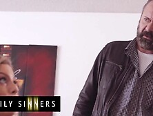 FAMILY SINNERS - Charming mother I'd like to fuck Cums Over And Over Until Her Stepson Empties His Load On Her Bush