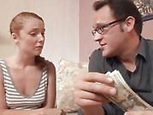 Ginger Babysitter Have Rough Sex For $$$