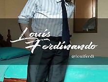 Hairy Businessman Striptease,  Fingering Big Ass,  Jerking Off And Cumming By Louis Ferdinando