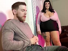 Bossy Girl BIG BEAUTIFUL WOMAN Keeps Her Employee on His Toes and His Prick in Her Mouth