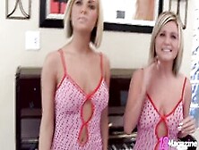 Blondies Princess Cameron And Gia Let Their 19 Yo Boobs Bounce