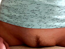 Horny babe kitchen table dry humping