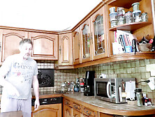 Butt-sex Sex in the Kitchen with Amazing Fresh British Girl Princess Barbie Maddy