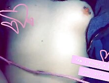 Pierced Emo Teen Begs for Validation as she Rubs her Pussy on Snapchat