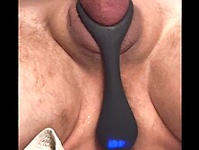 Cums with wireless anal vibrator. Full film, from entering to cum-shot