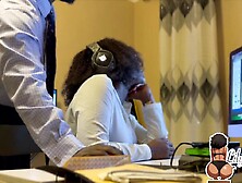 Sneaky office doggy ends in cum on butt whilst cheating with my boss at work