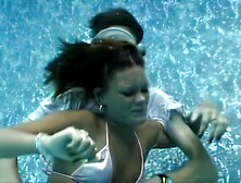 girls drowning underwater