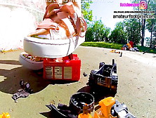 Katis Giantess,  Crush Toy Car Trampling,  Whore Sneaker