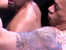 Marc and Billy then get on all fours, putting their asses in the hands of Lee, who wo