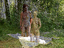 Various Sex in Forest Glade (in nature)