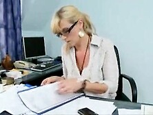 Marina Montana - German Biggest Saggy Breasts Secretary Fucked right into an asshole