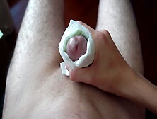 Cumming On The Used Sanitary Pad