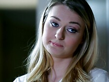 Sweet Blonde Stepdaughter is a Good Influence - erotic hardcore