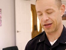 Hot Elizabeth Skylar blows big dick officer for warm semen release