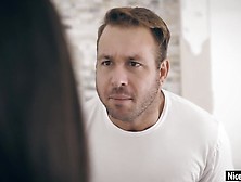 Naive MILF pleased perverted boyfriend after argui