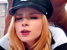 Splendid Babe In A Sexy Cop Uniform Fucks In A Homemade Video