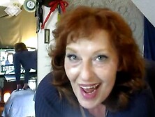 V52 Red-Head Smoking Teases until you Spunk in her Mouth.  with Countdown