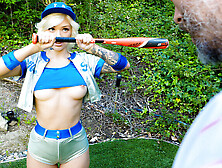 Alex Grey & Mike Mancini In Hey Batter Batter - Therealworkout