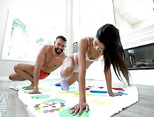 Tiny4K Hawt Brunette hair Teen Layla Jenner Gets Tangled Up With A Thick Cock