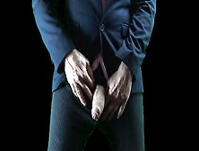 Wanking In A Suit #1 Male Orgasm Solo