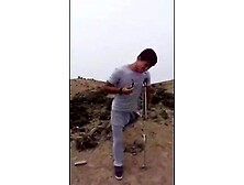 Otter with a Fat Erection Outdoors