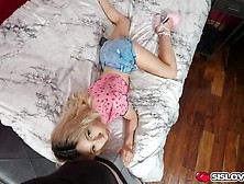 Stepbro sticks his cock in Kenzies mouth