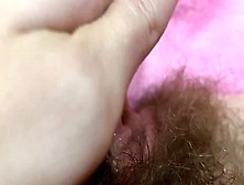 Giant Pulsating Clitoris Cumming In Extreme Close Up With Squirting Hairy Vagina Grool Play