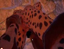 Wild Life Game 3D Animation Furry Secret Cave Male Goat Sex Female Leopard