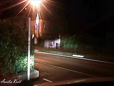 Slut School Girl Flashing Bus Stop Night Low Quality,  Sorry