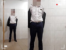 Security Guard Strips And Cums – Big Cock