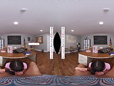 Student Aria Valencia gets fucked by her professor - VR