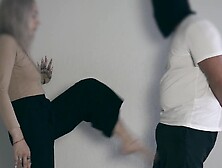 Barefoot Ballbusting