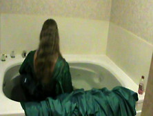 Green Dress In The Tub Pt2