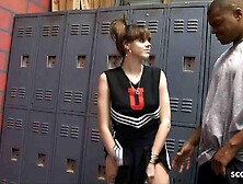 Enormous Floppy Tits Teeny seduce to Huge Ebony Meat Interacial Fuck at Gym Fitting Room