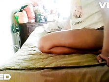 Caramel Skin Black In Gray Panty's Afro Wife Creamy Twat Creaming Squirting Climax Takes 12 Inch Jock