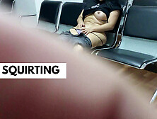 I SPY ON A STRANGER SQUIRTING IN THE WAITING ROOM