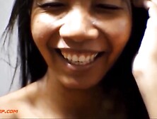 HD 9 weeks pregnant thai asian teen 18+ get anal creampie in black leather