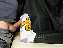 Beauty in Cute Socks gives Fleshly SOCKJOB