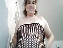 Fat Bbw Transexual Tries On Her New Lingerie