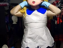 Kigurumi Pvc Lillie Cosplay Gagged,  Breathplay And Vibraitor