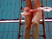 Polish fine shaped Deniska swimming nude