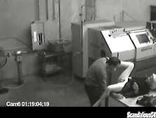 milf blonde masturbates at work then jerks penis