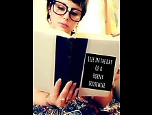 Charming House Wifey quietly does her extracurricular reading on the inbetween